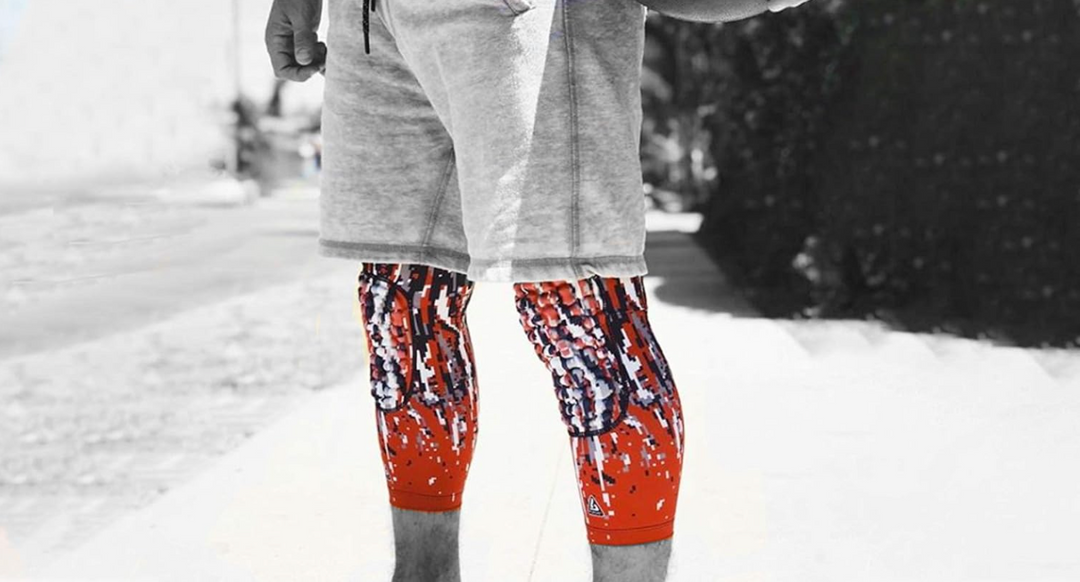 Rodillera acolchada Pro-Fit - Blue Navy Streaks (rodilla)