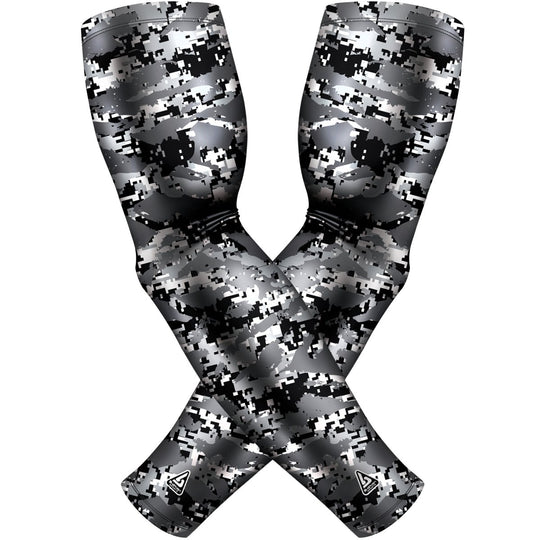 2 PAC ARM SLEEVES - Black Grey Wild Arm Sleeve - B-Driven Sports