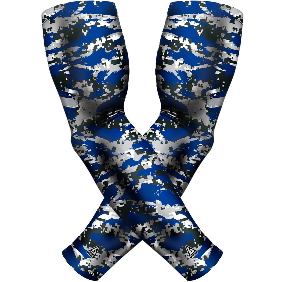 2 PAC ARM SLEEVES - BLUE WILD - B-Driven Sports