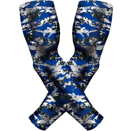 2 PAC ARM SLEEVES - BLUE WILD - B-Driven Sports