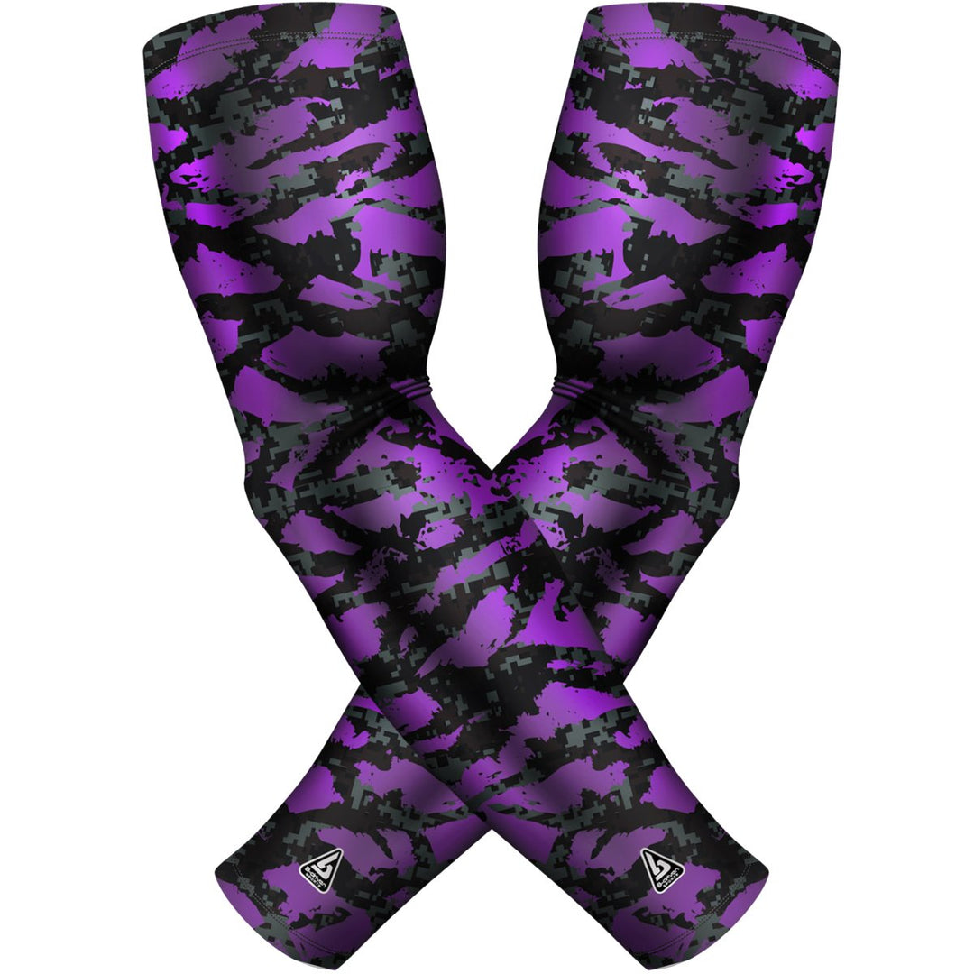 2 PAC ARM SLEEVES - PURPLE WILD - B-Driven Sports
