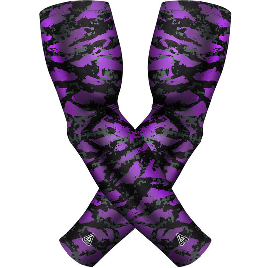 2 PAC ARM SLEEVES - PURPLE WILD - B-Driven Sports