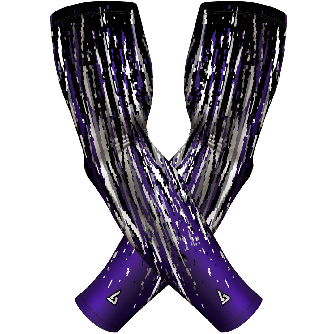 2 PAC ARM SLEEVES - STREAKS PURPLE - B-Driven Sports