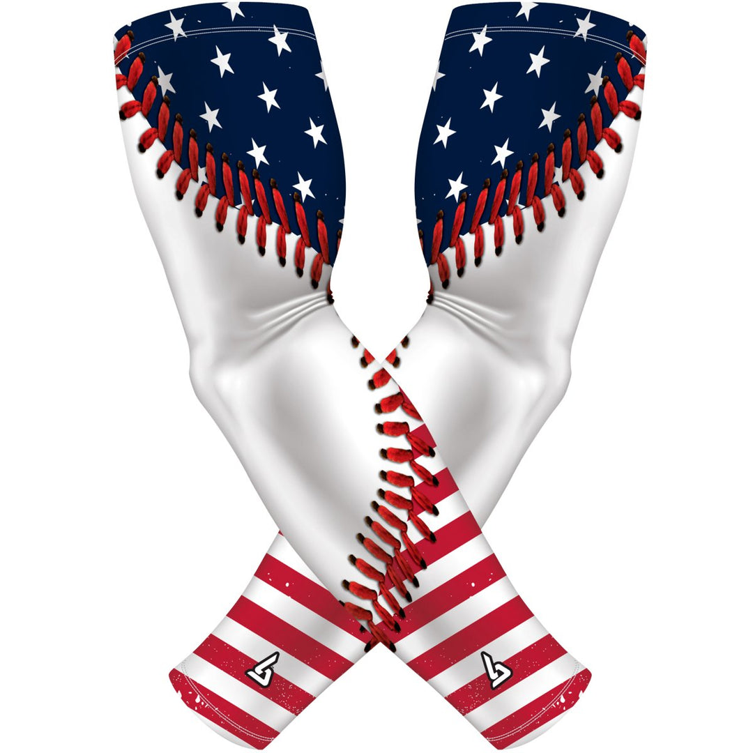 2 PAC ARM SLEEVES - USA BASEBALL - B-Driven Sports