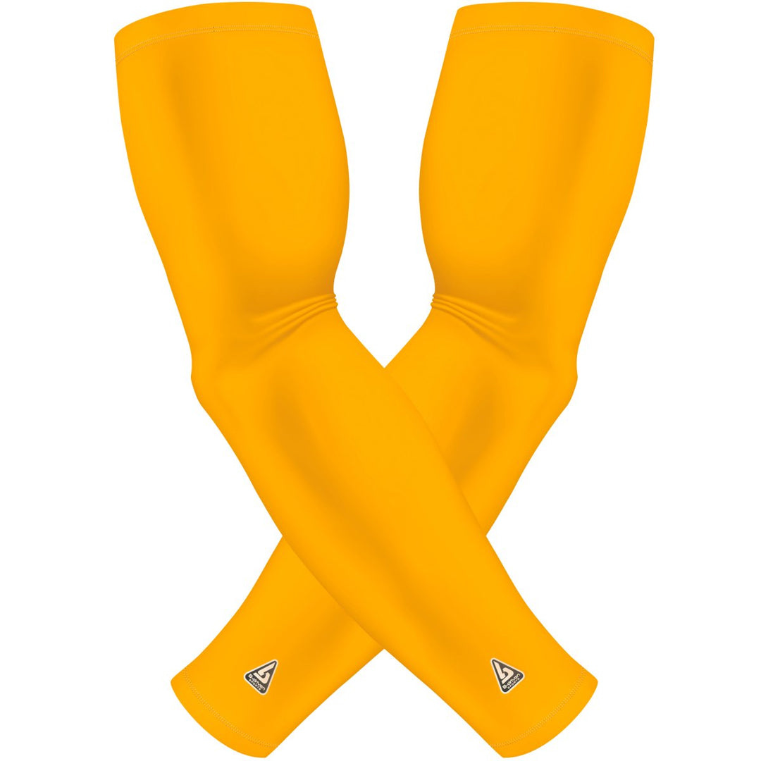 2 PAC ARM SLEEVES - YELLOW SOLID - B-Driven Sports
