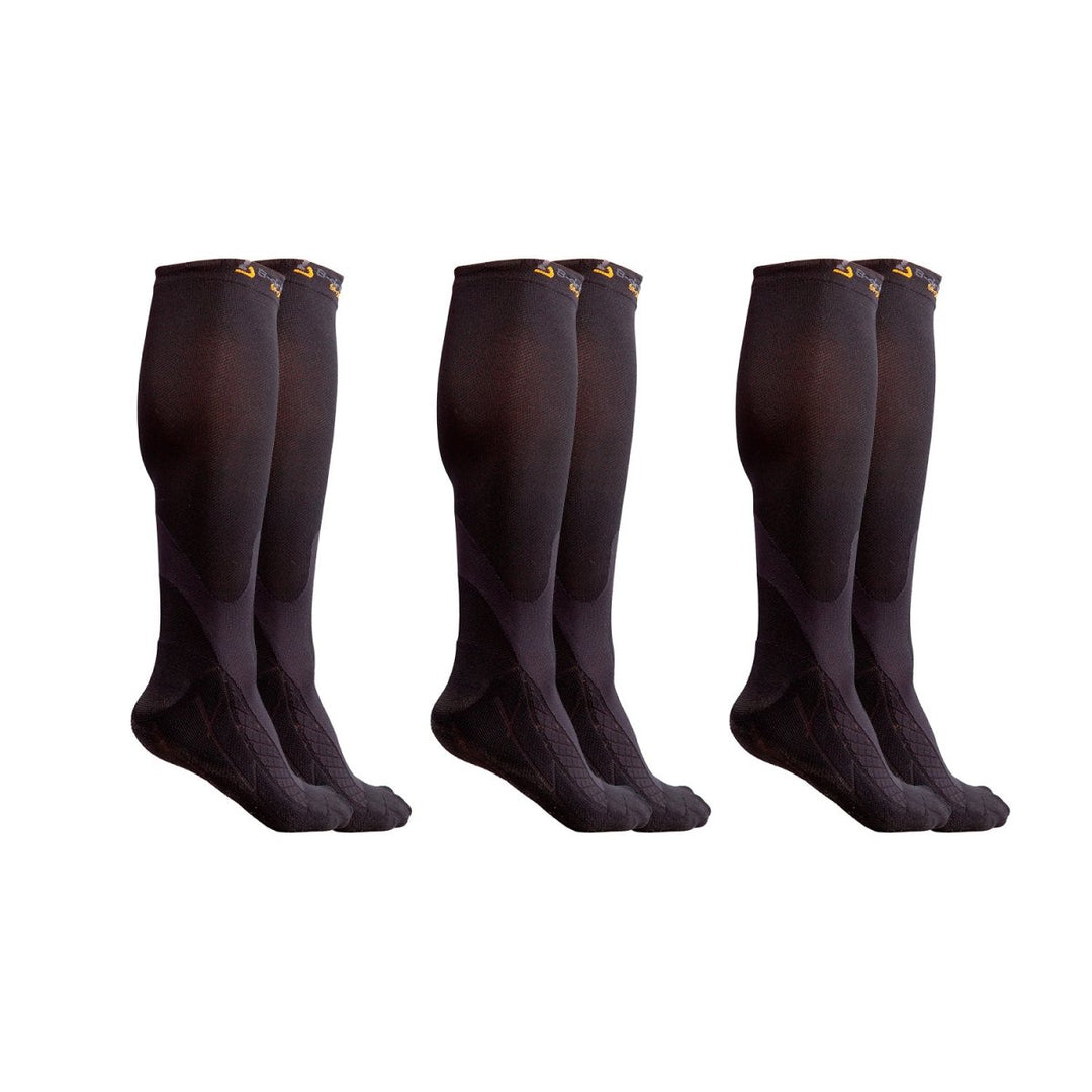Graduated Compression Socks BLK/GRY - B - Driven Sports