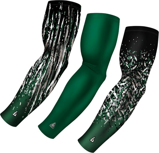 3 PAC ARM SLEEVES - GREEN - B-Driven Sports