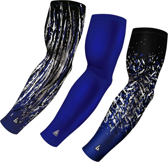 3 PAC ARM SLEEVES - NAVY - B-Driven Sports