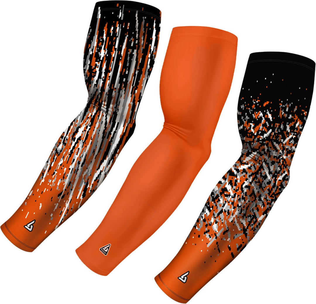 3 PAC ARM SLEEVES - ORANGE - B-Driven Sports