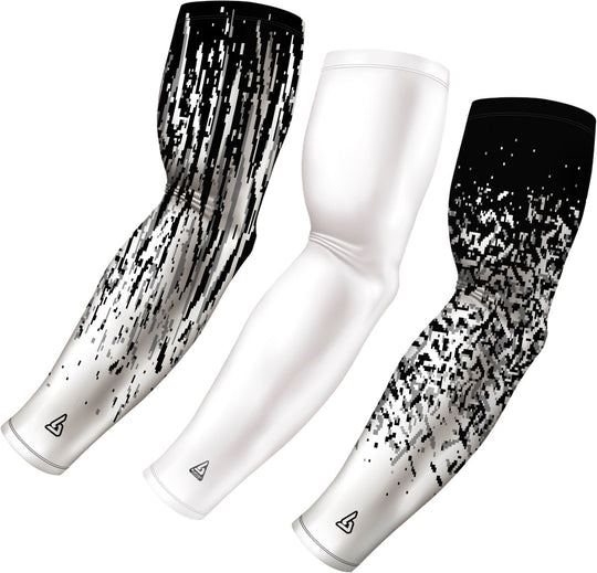 3 PAC ARM SLEEVES - WHITE - B-Driven Sports