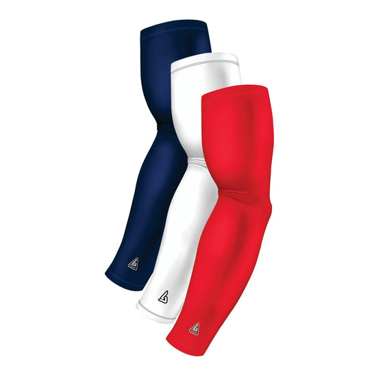 3-Pack Bundle | Solids | Red Standard Dark/White/Blue Navy Dark - B-Driven Sports