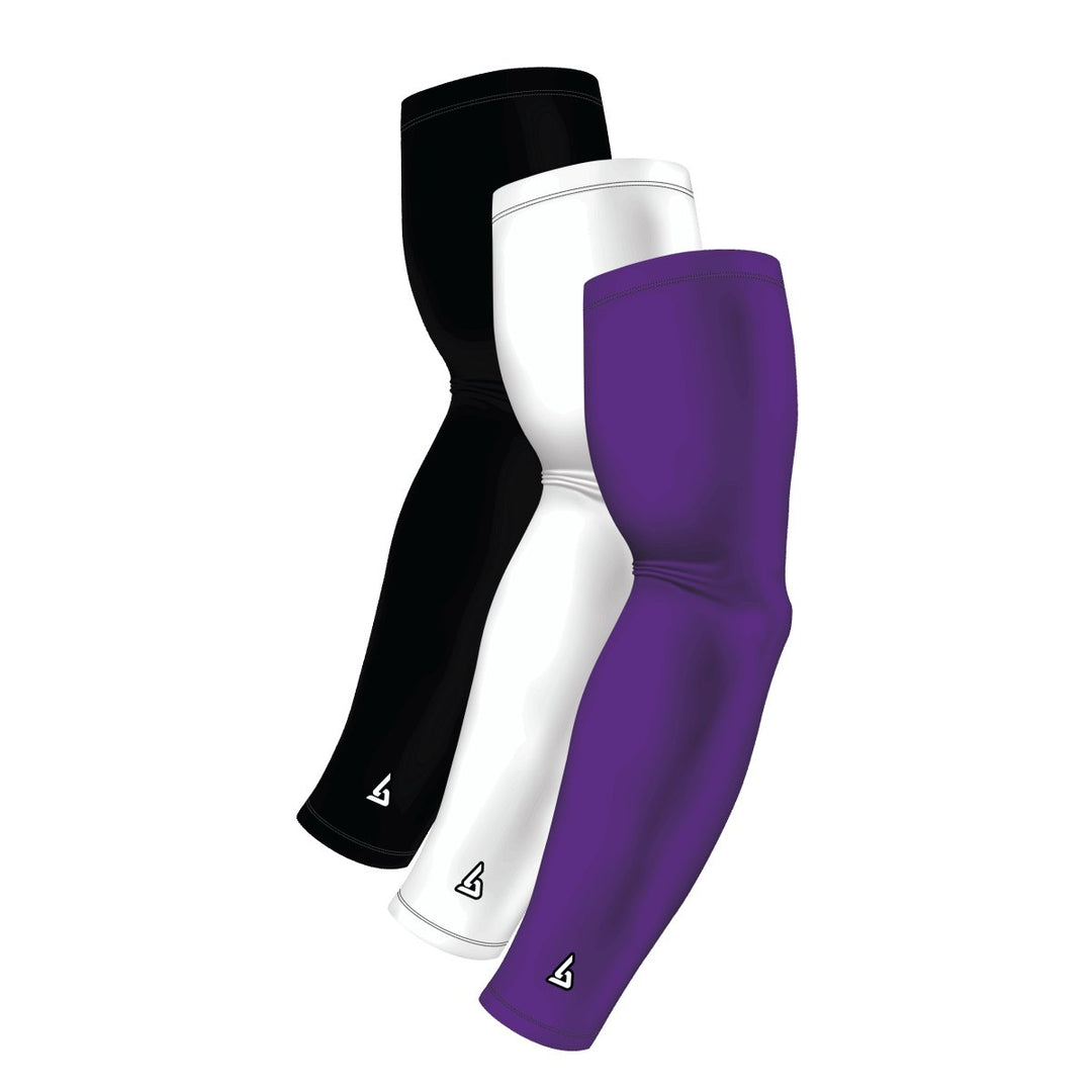 3-Pack Bundle | Solids | White/Black/Purple Medium - B-Driven Sports