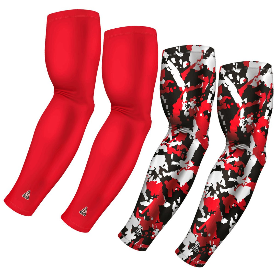4-Pack Bundle | Solid/Flake Camo | Red Standard Dark Bundle 1 - B-Driven Sports