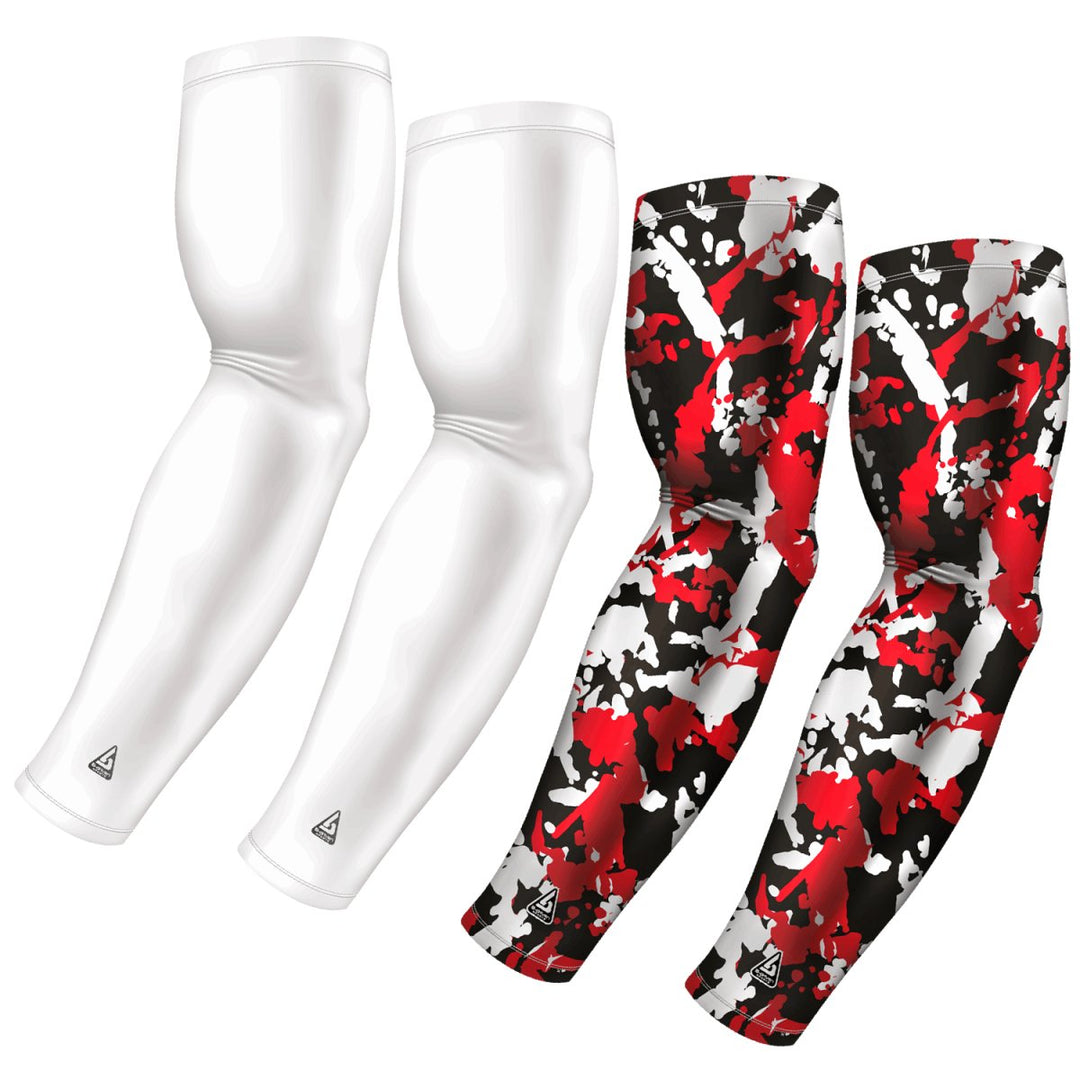 4-Pack Bundle | Solid/Flake Camo | White Bundle 5 - B-Driven Sports