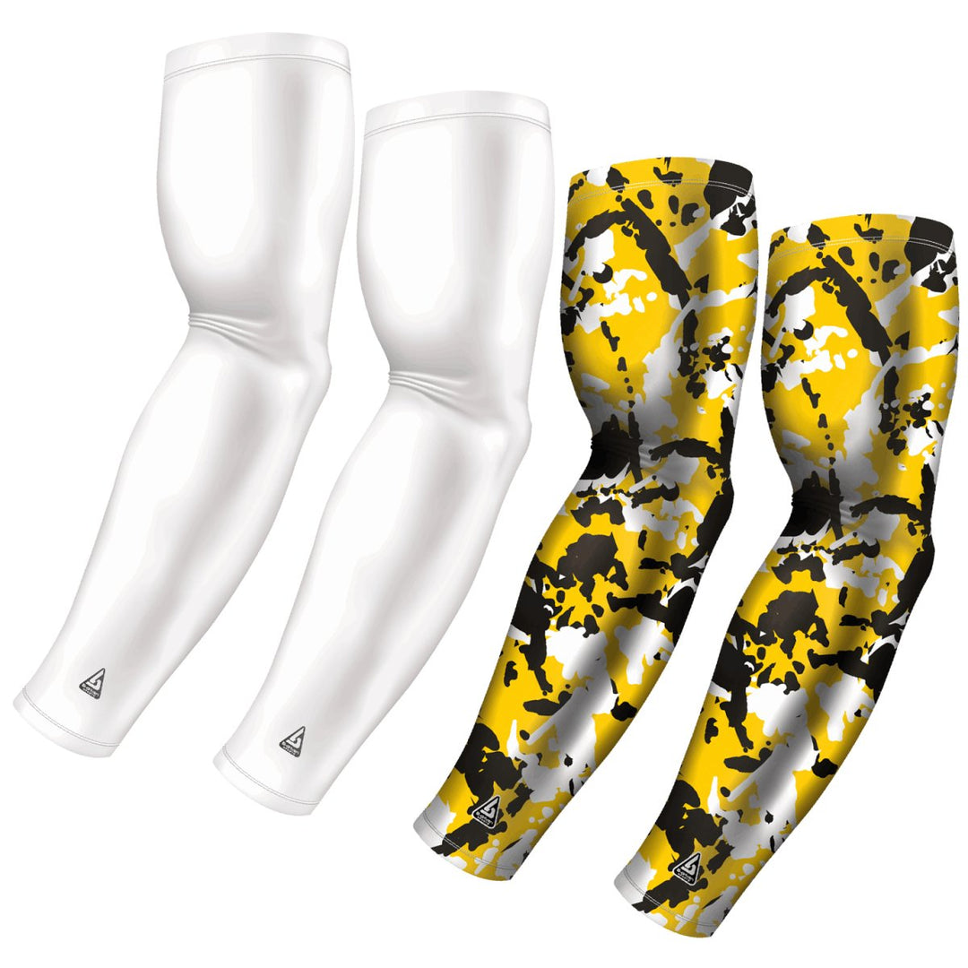 4-Pack Bundle | Solid/Flake Camo | White Bundle 7 - B-Driven Sports