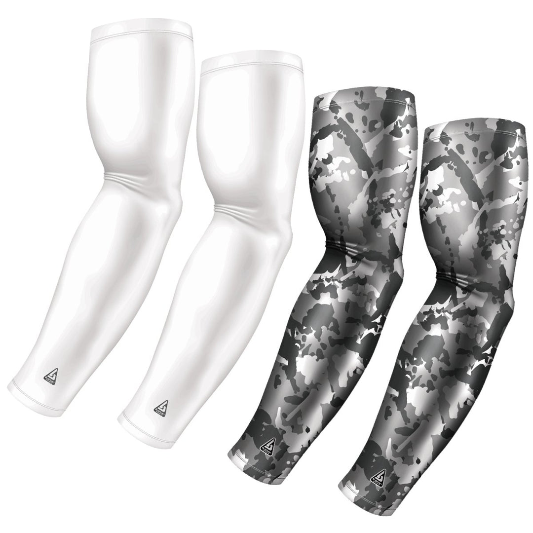 4-Pack Bundle | Solid/Flake Camo | White Bundle 8 - B-Driven Sports