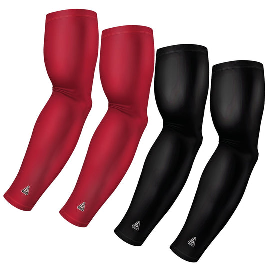 4-Pack Bundle | Solids | Black/Maroon Dark - B-Driven Sports