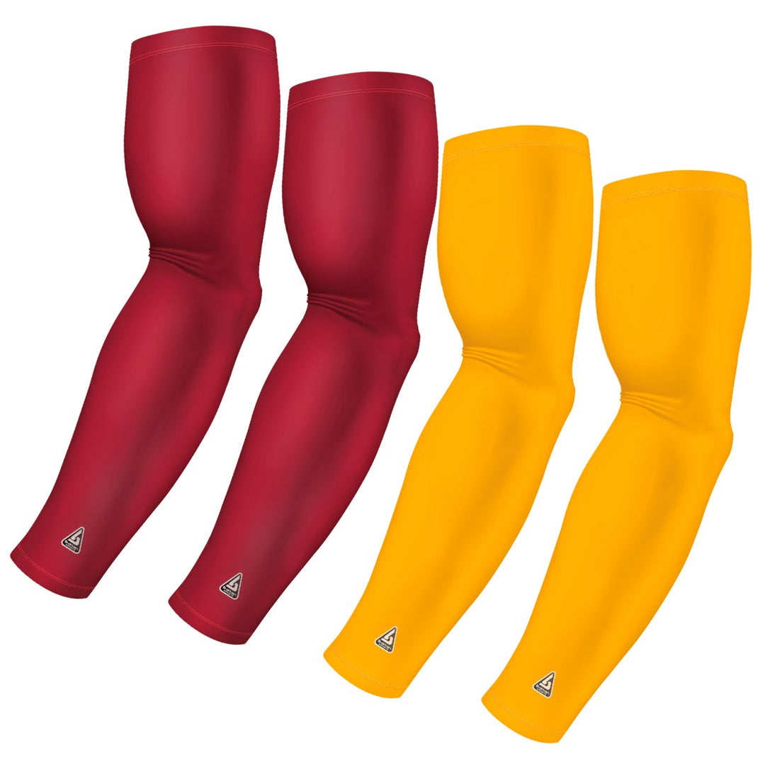 4-Pack Bundle | Solids | Maroon Dark/Yellow Dark - B-Driven Sports