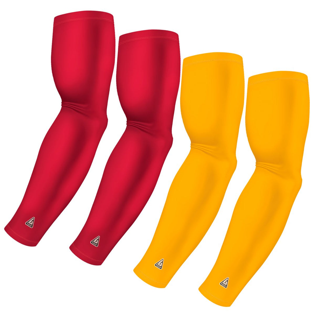 4-Pack Bundle | Solids | Maroon Standard/Yellow Dark - B-Driven Sports