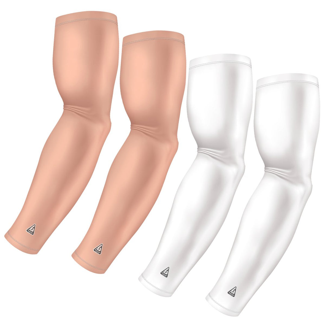 4-Pack Bundle | Solids | White/Brown Light Flesh - B-Driven Sports