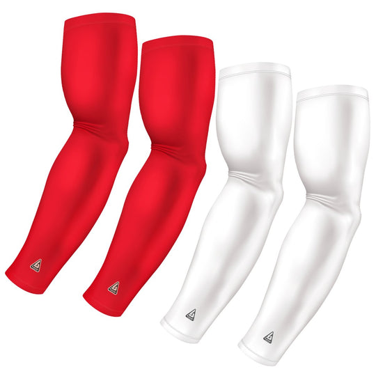 4-Pack Bundle | Solids | White/Red Standard Dark - B-Driven Sports