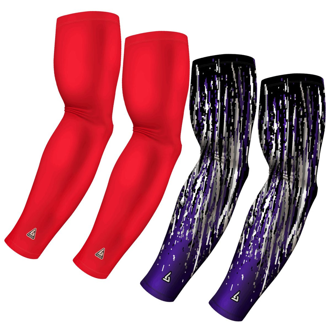 4-Pack Bundle | Solid/Streaks | Red Standard Dark Bundle 2 - B-Driven Sports