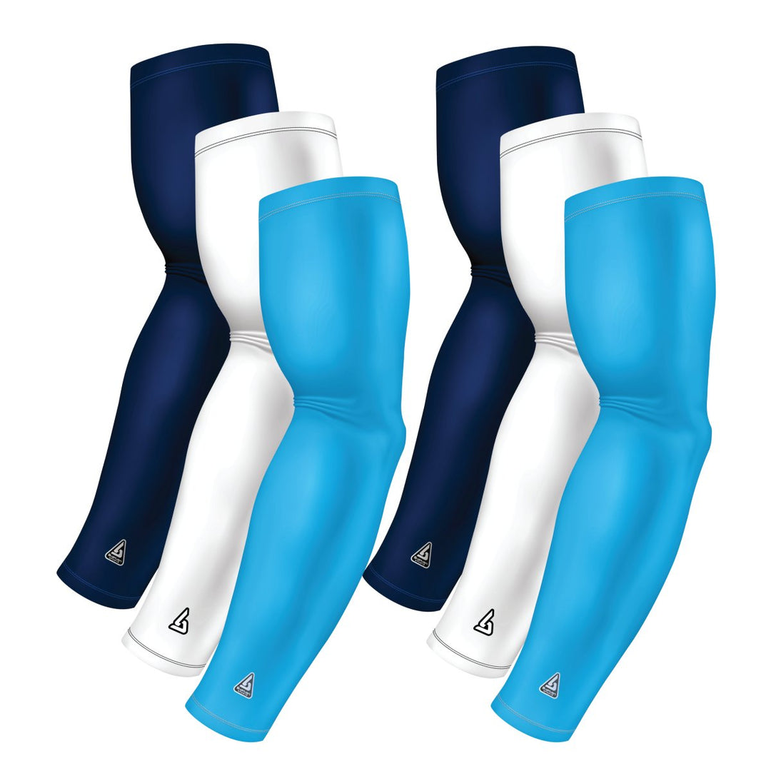 6-pack Bundle | Solids | Blue Carolina/White/Blue Navy Dark - B-Driven Sports