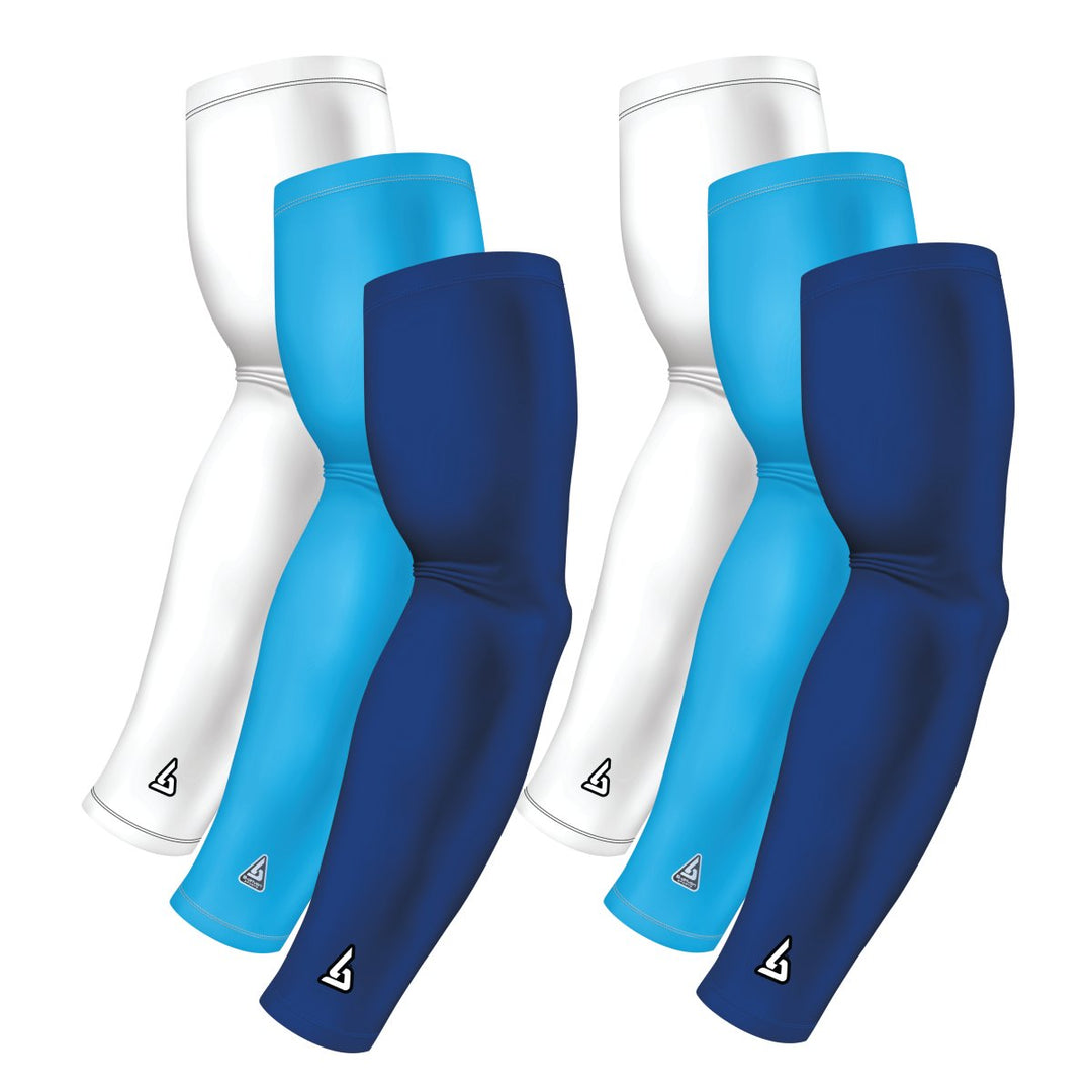 6-pack Bundle | Solids | Blue Royal Standard/Blue Carolina/White - B-Driven Sports