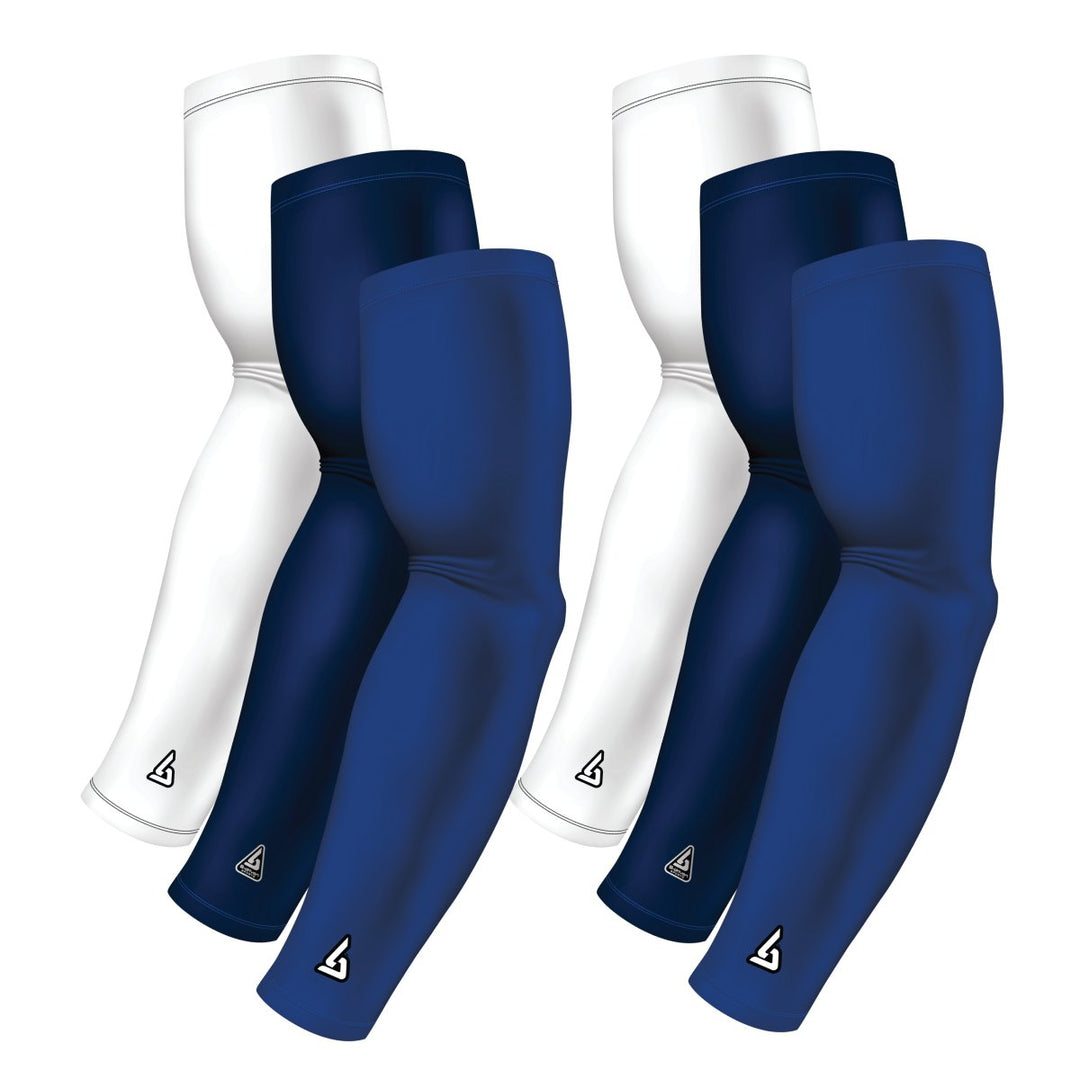 6-pack Bundle | Solids | Blue Royal Standard/Blue Navy Dark/White - B-Driven Sports