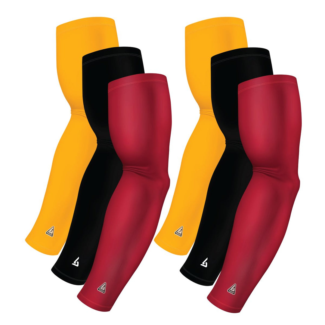 6-pack Bundle | Solids | Maroon Dark/Black/Yellow Dark - B-Driven Sports