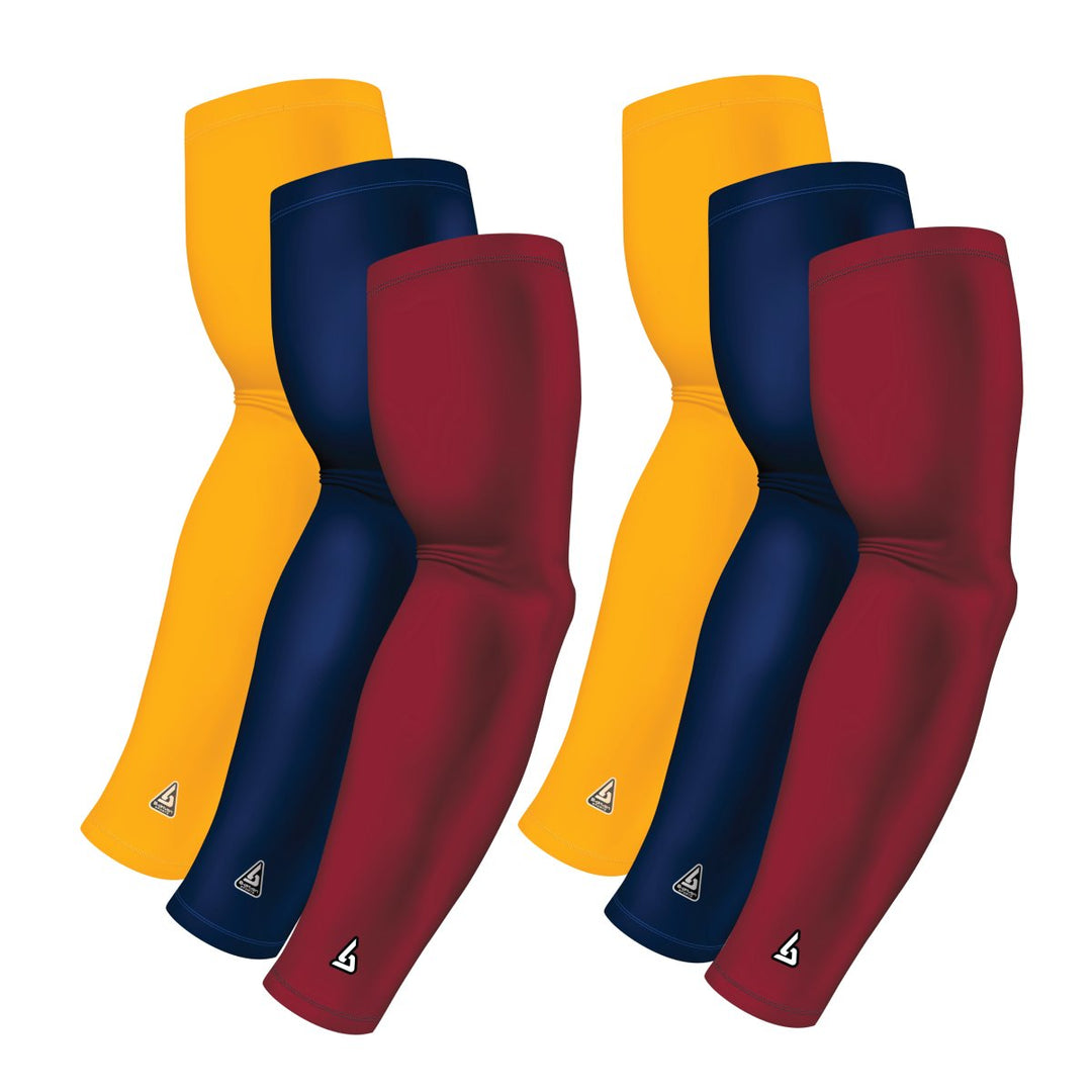 6-pack Bundle | Solids | Maroon Dark/Blue Navy Dark/Yellow Dark - B-Driven Sports