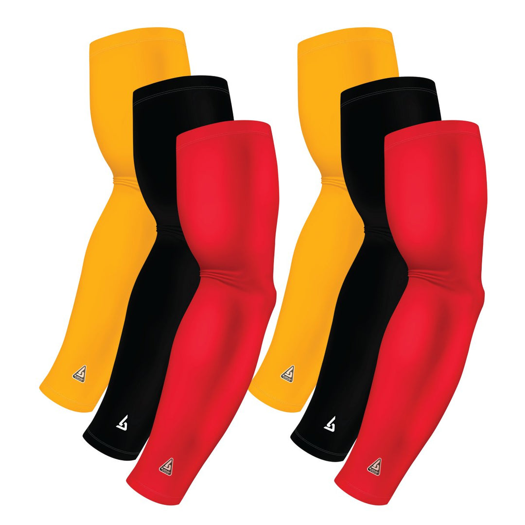 6-pack Bundle | Solids | Maroon Standard/Black/Yellow Dark - B-Driven Sports