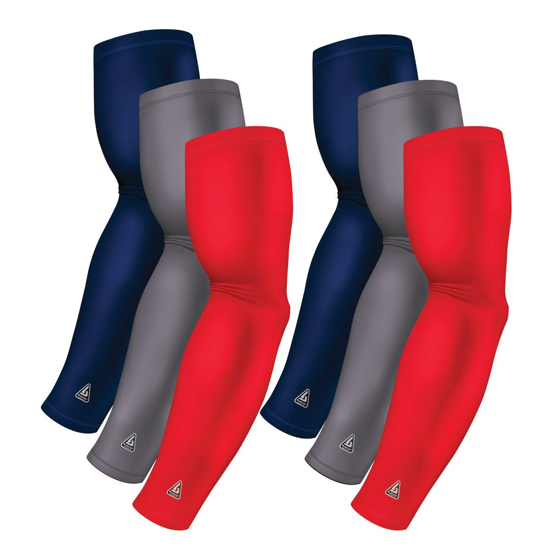 6-pack Bundle | Solids | Red Standard Dark/Grey Dark/Blue Navy Dark - B-Driven Sports