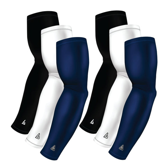 6-Pack Bundle | Solids |White/Black/Blue Navy Dark - B-Driven Sports