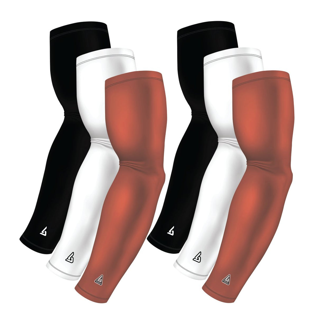 6-Pack Bundle | Solids |White/Black/Brown Dark Flesh - B-Driven Sports