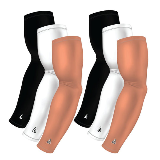 6-Pack Bundle | Solids |White/Black/Brown Medium Flesh - B-Driven Sports