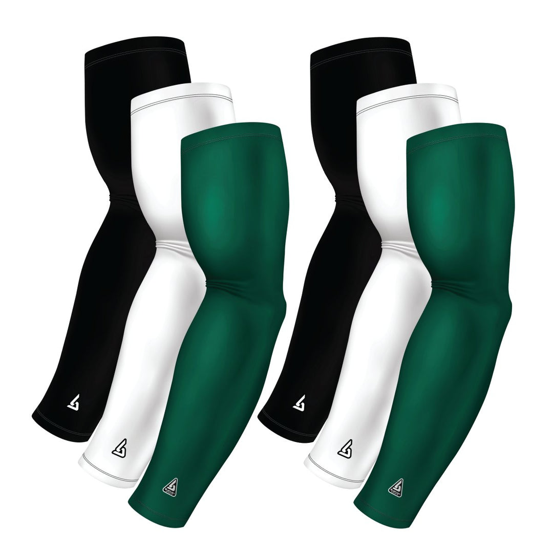 6-Pack Bundle | Solids |White/Black/Green Hunter Dark - B-Driven Sports