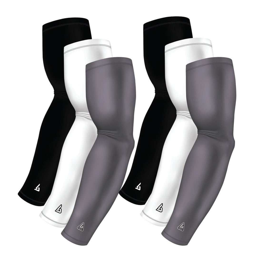 6-Pack Bundle | Solids |White/Black/Grey Dark - B-Driven Sports