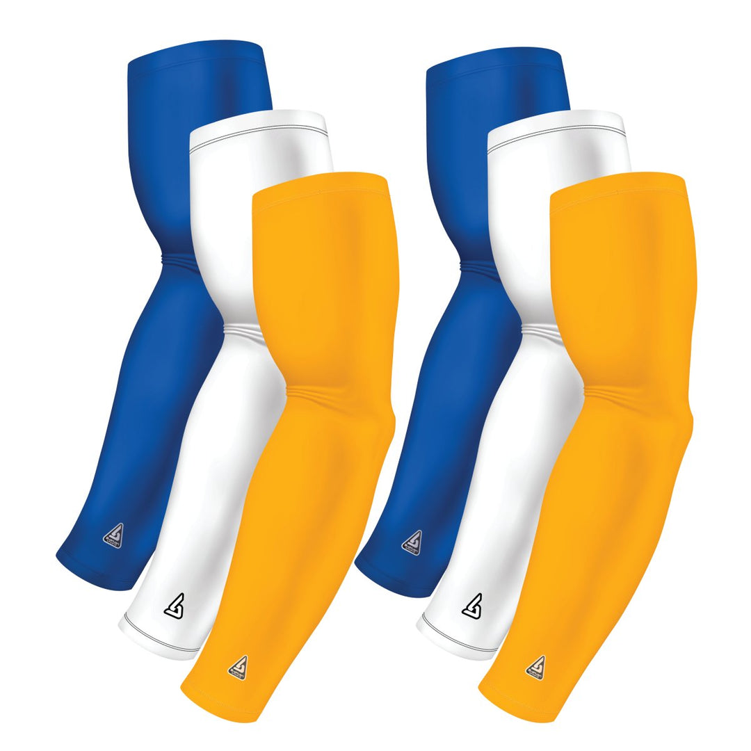 6-pack Bundle | Solids | Yellow Dark/White/Blue Royal Bright - B-Driven Sports