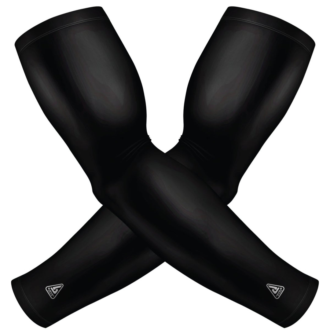 Black Compression Arm Sleeve | Sun Sleeve - B-Driven Sports