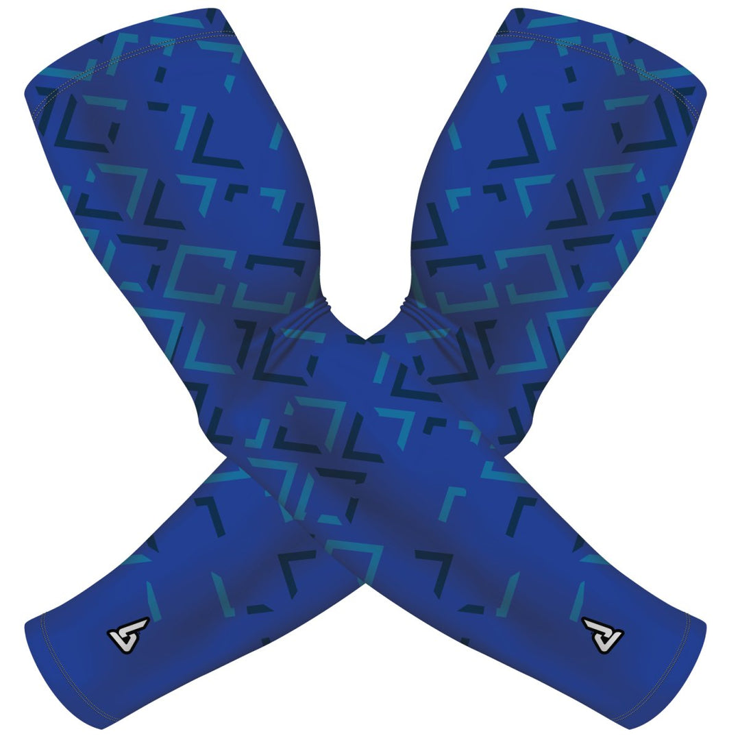 Blue Triangles | Sun Sleeve - B-Driven Sports