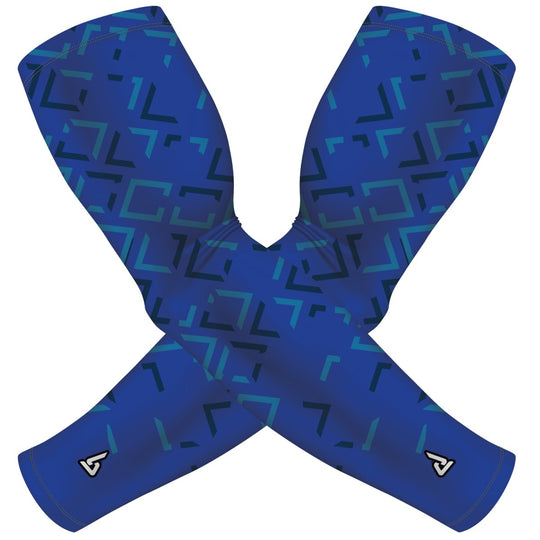 Blue Triangles | Sun Sleeve - B-Driven Sports
