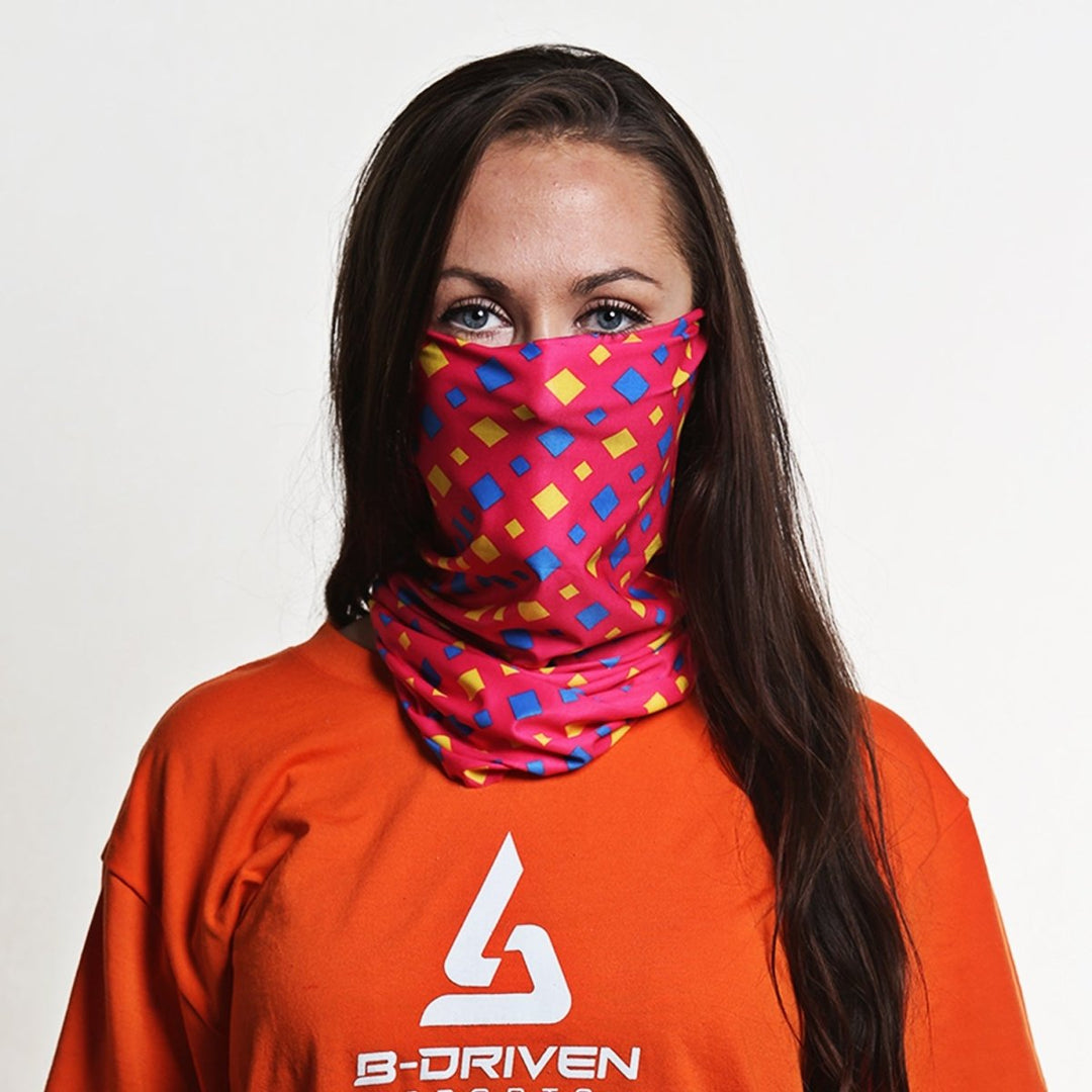 Diamond Flamingo Pink | Neck Gaiter - B-Driven Sports