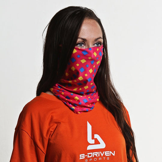 Diamond Flamingo Pink | Neck Gaiter - B-Driven Sports