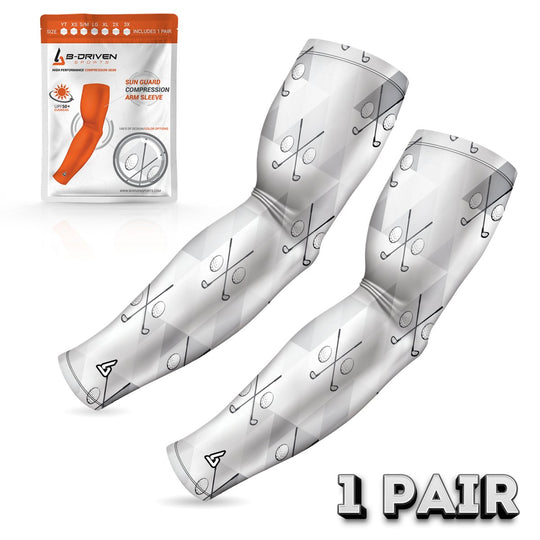 Golf Plaid Grey | Sun Sleeve - B-Driven Sports
