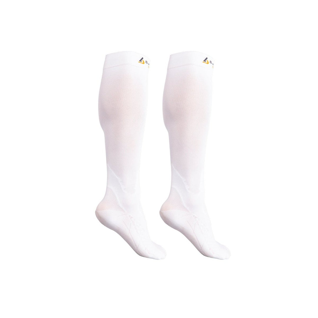 Graduated Compression Socks White - B-Driven Sports