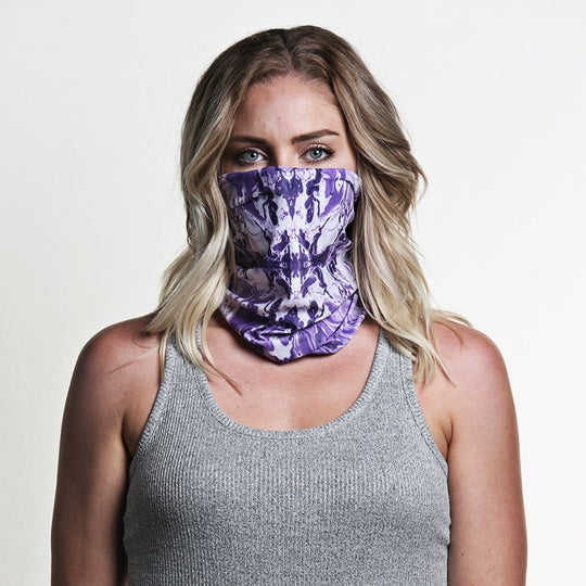 Grape Swirl | Neck Gaiter - B-Driven Sports