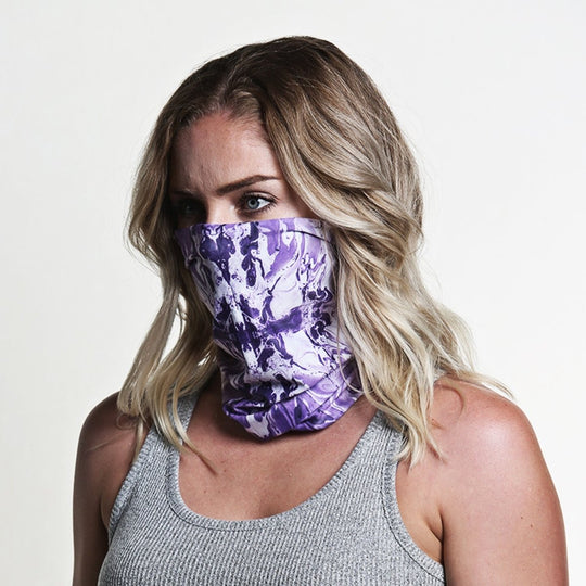 Grape Swirl | Neck Gaiter - B-Driven Sports