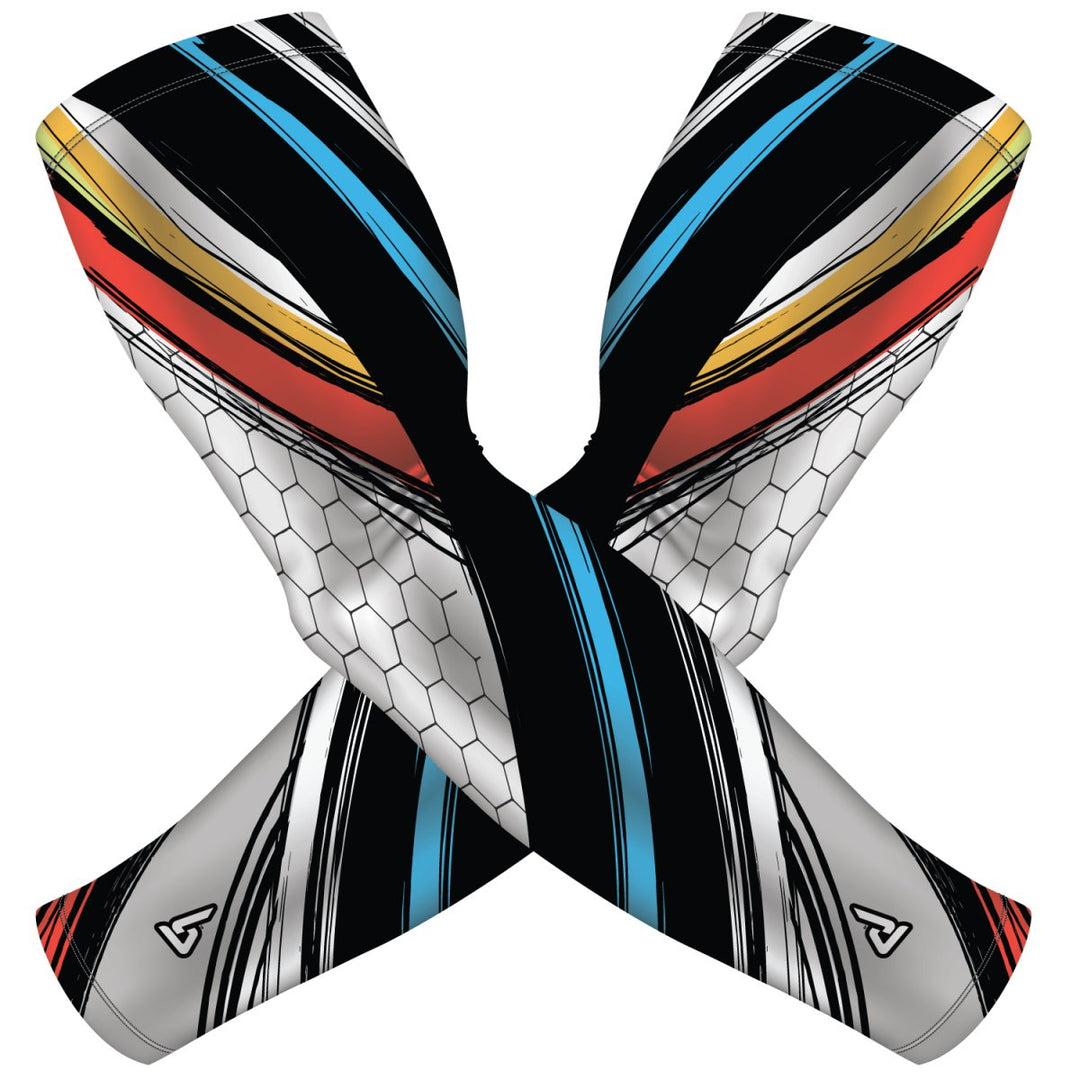 Multicolor Honeycomb Abstract | Sun Sleeve - B-Driven Sports