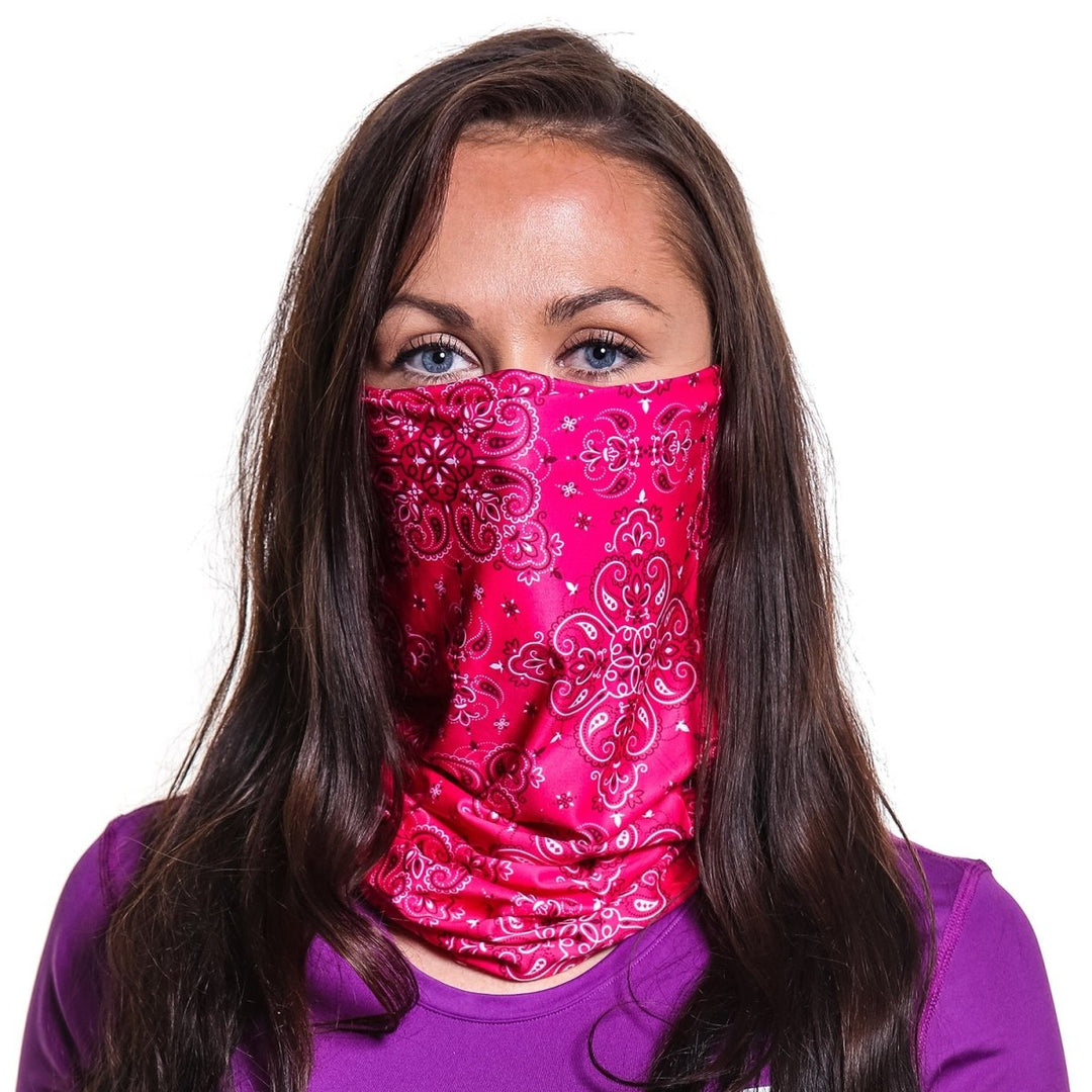 Paisley Pink | Neck Gaiter - B-Driven Sports